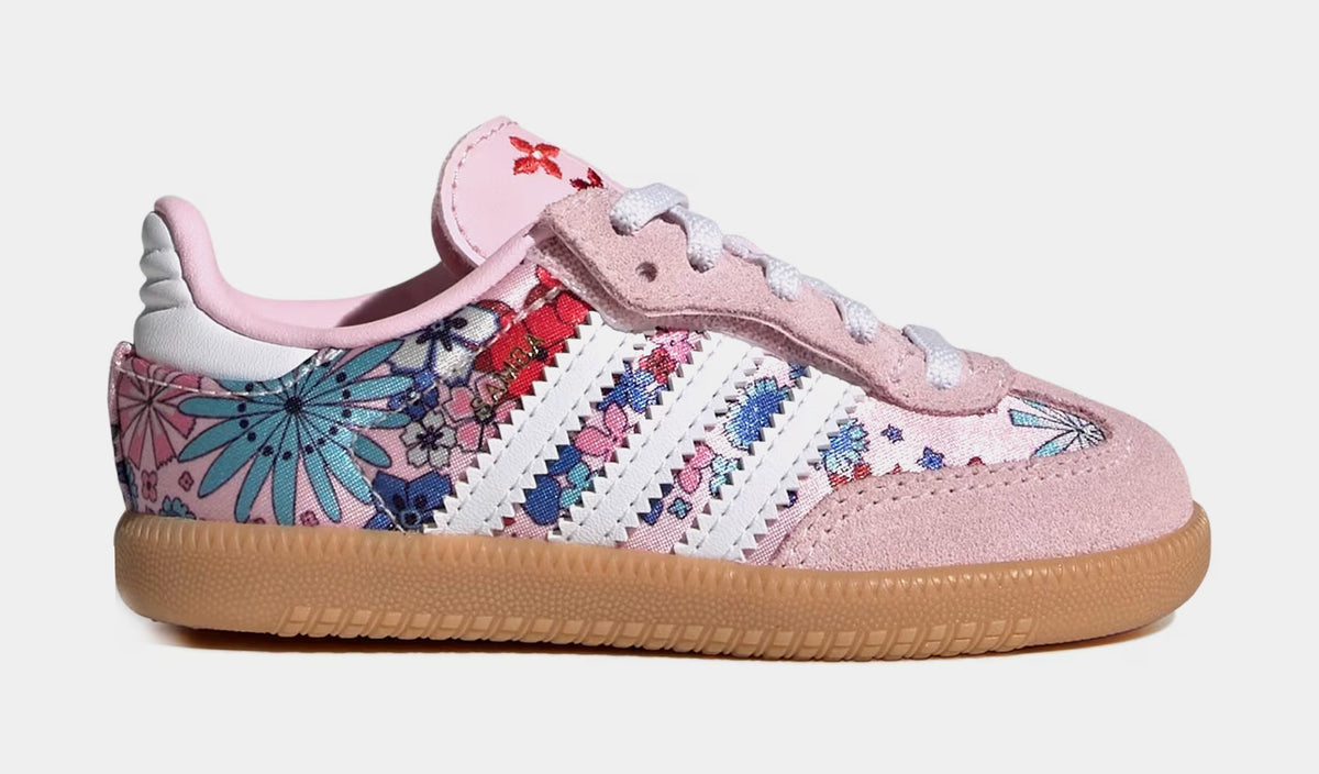Liberty London Samb OG Comfort Closure Elastic Laces Infant Toddler Lifestyle Shoes (Clear Pink/Cloud White/Gum)