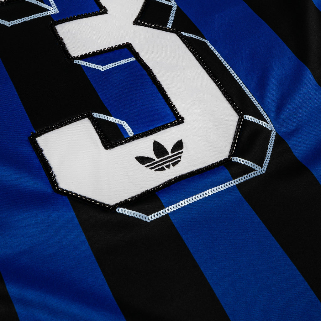 Soccer Summer Graphic Womens Jersey (Blue/Black)