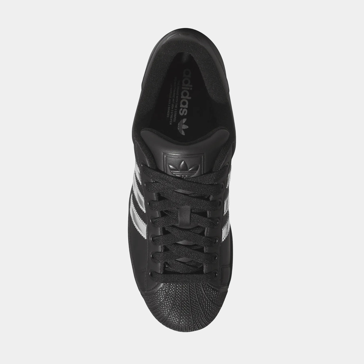 Superstar II Metallic Black Mens Lifestyle Shoes (Black)