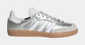 Samba OG Preschool Lifestyle Shoes (Silver Metallic/Cloud White/Gum)