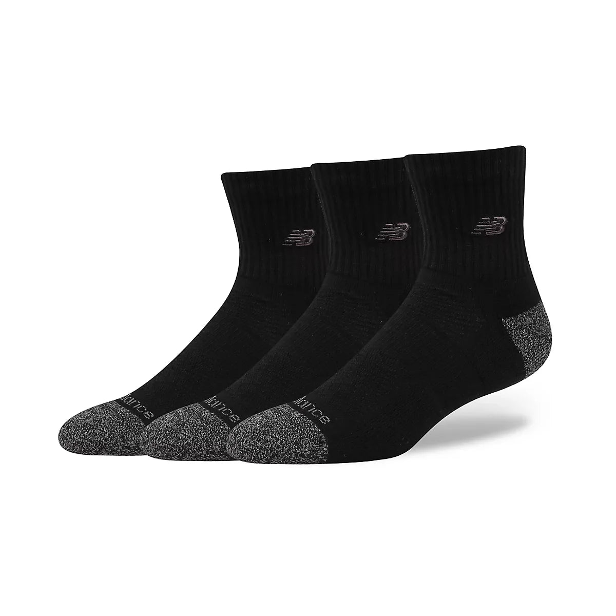 Men's Active Premium QTR 3 Pack Socks 3 Pack